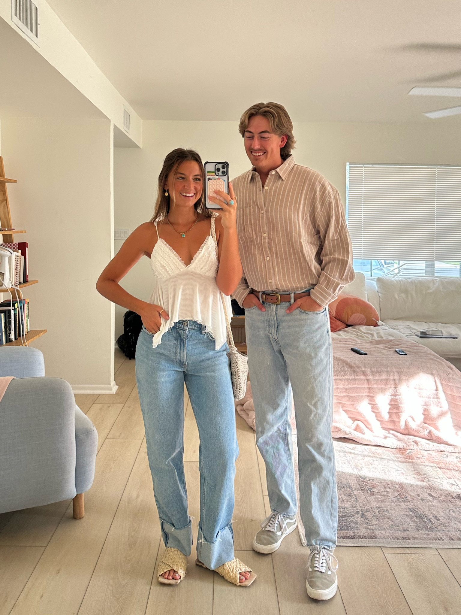 top: small code nat15 
jeans size 25 
Joshs size XL and 32/32 


#LTKSeasonal #LTKFind #LTKBacktoSchool