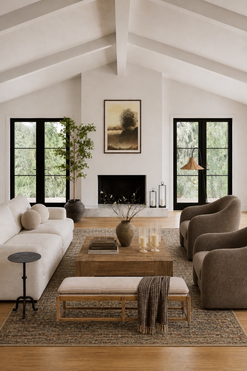 Loving this organic living room inspiration! Can you believe all of these pieces are from Wayfair! I’m obsessed with the layers of earthy tones and subtle patterns.

#LTKHome