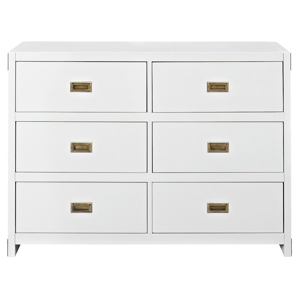 Baby Relax Miles Campaign Dresser - White | Target