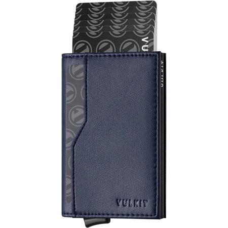 VULKIT Card Holder with ID Window Pop Up Cards Slim Leather Wallet RFID Protection Up to 12 Cards Card Case | Walmart (US)