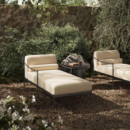 Granger Outdoor Aluminum Chaise | One Kings Lane