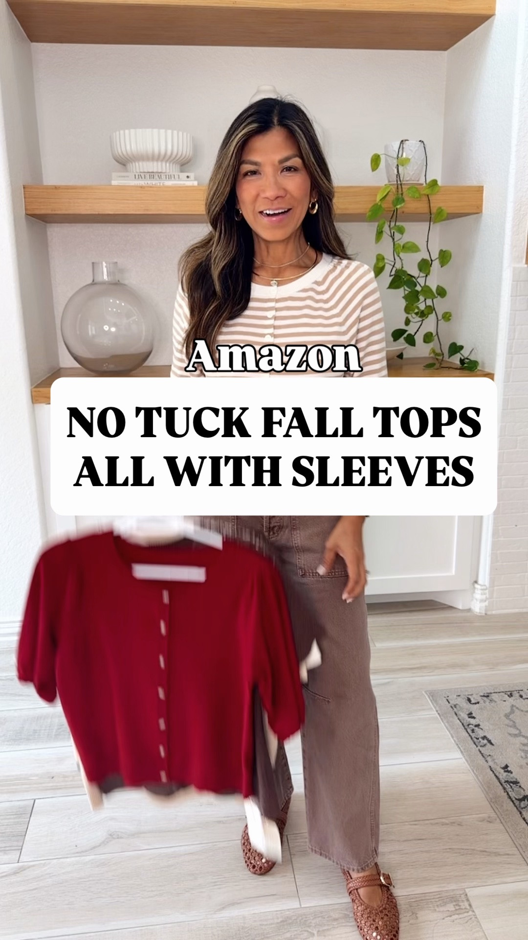 I’m 5’2” 118#ish for reference 
All fall tops are in size small tts.
Jeans(in 1st 2 outfits) I sized down to 25-runs big(Madewell).
Jeans(Ecru)- I sized down to 0- if you like a looser fit stay tts.
Dark jeans- fit tts(size 26)-come in length options -wearing the short length in wash Deep Sea Blue.
Jeans(last outfit) in size 2 tts in color Khaki.
Shoes tts
Accesories are linked.
These tops are great for everyday, work, office, business casual, teachers! 
Fall outfits, fall fashion, fall tops, workwear tops, Amazon finds, over 50 style, midlife fashion, petite fashion,midlife women, affordable fashion, fashion over40

#LTKOver40 #LTKPetite #LTKWorkwear