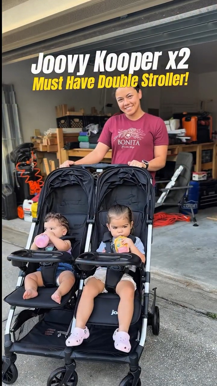 The two under three life is no joke, but honestly, this stroller has been a total lifesaver lately. Finding a double side-by-side that doesn’t feel like you’re trying to maneuver a literal school bus through the store is hard enough, but this one actually turns on a dime and fits through regular doors.

A few things that won me over:
- The canopies are actually huge (crucial for Florida sun) and have little windows so I can spy on them.
- The seats recline completely independently—meaning the baby can fully nap while the toddler stays up to eat snacks. (And yes, the snack trays actually come with it, you don’t have to buy them separately!)
- Oh, and for anyone planning a trip soon, it’s 100% Disney-approved for size!

When we’re done, it folds down with one hand and stands up on its own so it’s not laying in the dirt while I’m trying to get everyone loaded into the car.

If you’re in the thick of the double-stroller search, drop your questions in the comments! What’s your absolute must-have feature when you’re out with the kids?

* #MomLife
* #FamilyLife
* #momsofinstagram
* #Blendedfamily
* #momsoftampa