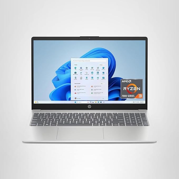 HP 15.6 inch Laptop, HD Touchscreen Display, AMD Ryzen 3 7320U, 8 GB RAM, 128 GB SSD, AMD Radeon ... | Amazon (US)