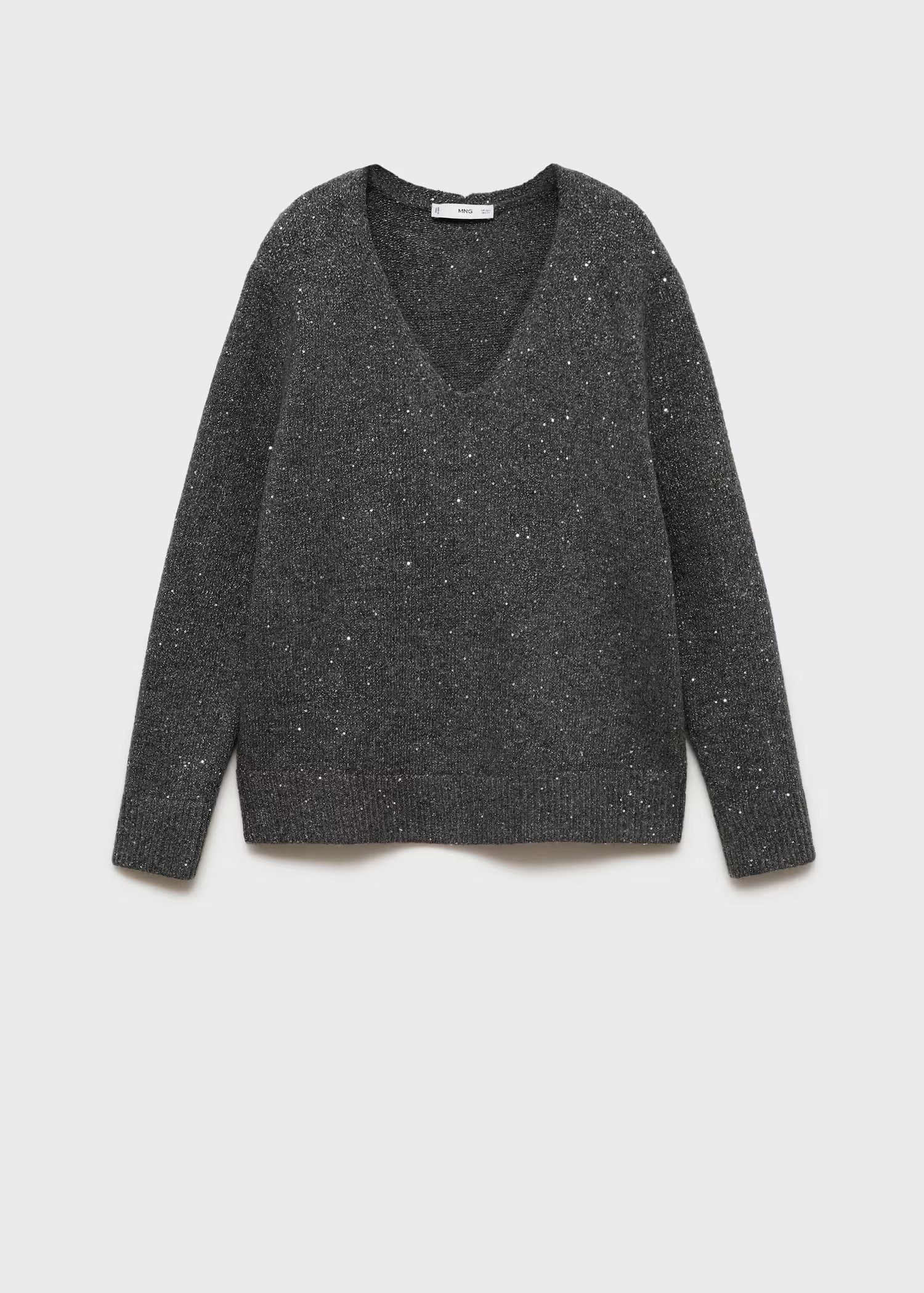 V-neck sequin sweater - Women | MANGO USA | Mango (US/MX/AU)