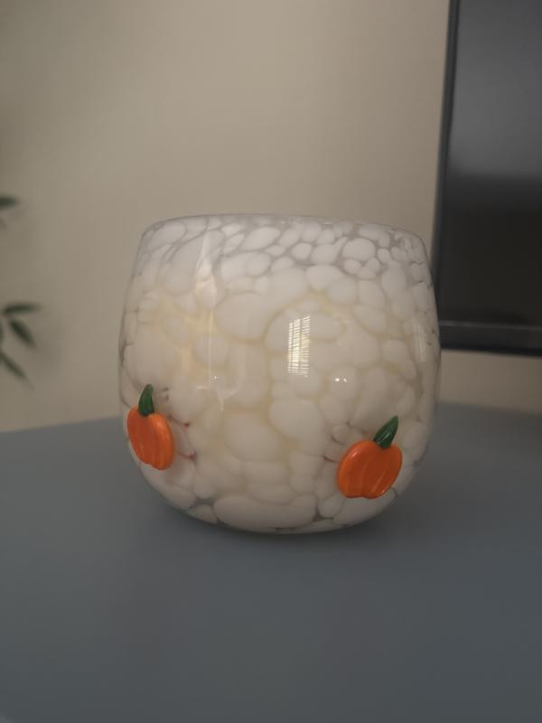 Mystic Confetti Ghost Icon Palo Santo & Saffron Glass Candle | Anthropologie (US)