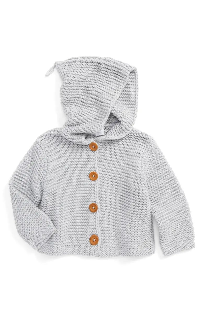 Baby Organic Cotton Hooded Cardigan | Nordstrom