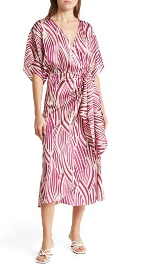 Patterned Side Tie Maxi Dress | Nordstrom Rack