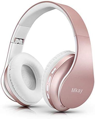 Bluetooth Headphones Wireless,MKay Girls Over Ear Headset V5.0 with Microphone, Foldable & Lightw... | Amazon (US)