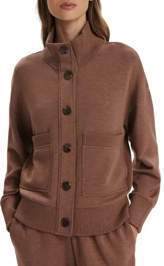 Sabrina DoubleSoft® Button-Up Sweatshirt | Nordstrom