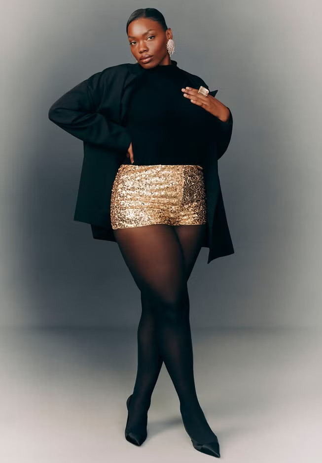 Sequin Hot Short | Eloquii