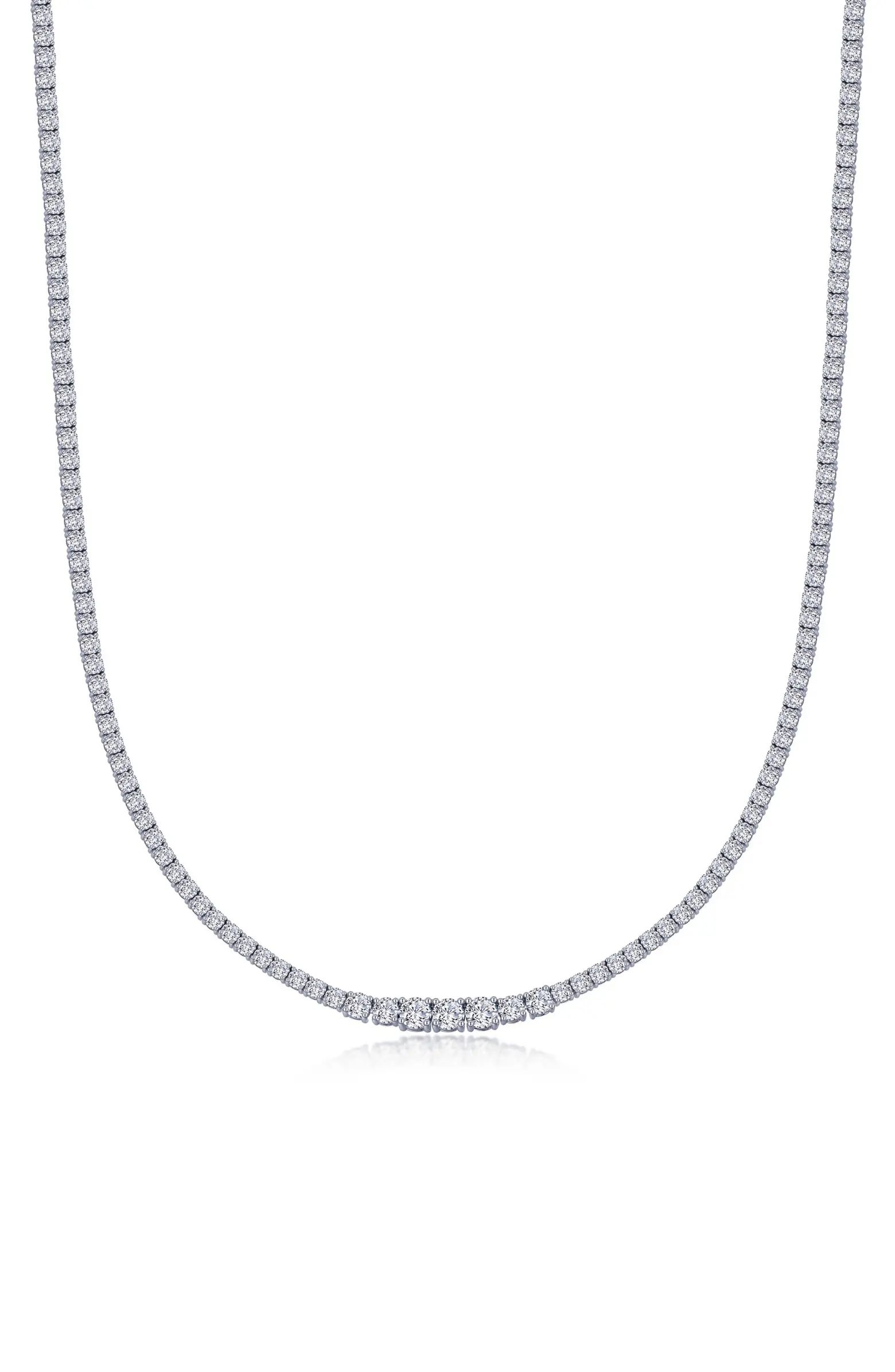 Rivera Simulated Diamond Tennis Necklace | Nordstrom