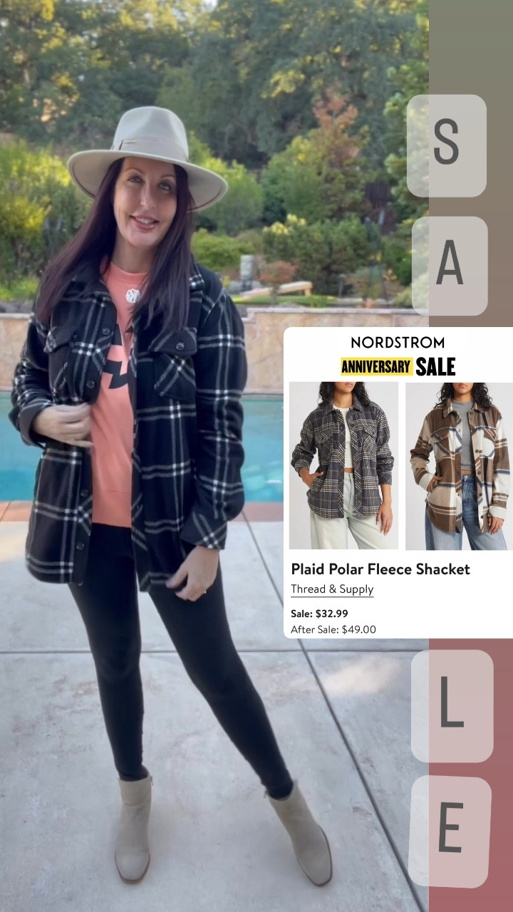 I purchased the Thread & Supply polar fleece shacket at last years Nordstrom Anniversary Sale and loved it! This year I am getting brown color! 

Fall outfit
Plaid shacket
Thread & Supply
Booties
Leggings

#LTKxNSale #LTKSaleAlert #LTKVideo