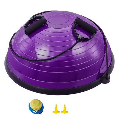 NAYSAYE Balance Trainer Stability Ball with Resistance Bands for Home Gym Full Body Strength and Core Workout, Purple, 25.59"*24.41"*3.94" | Target