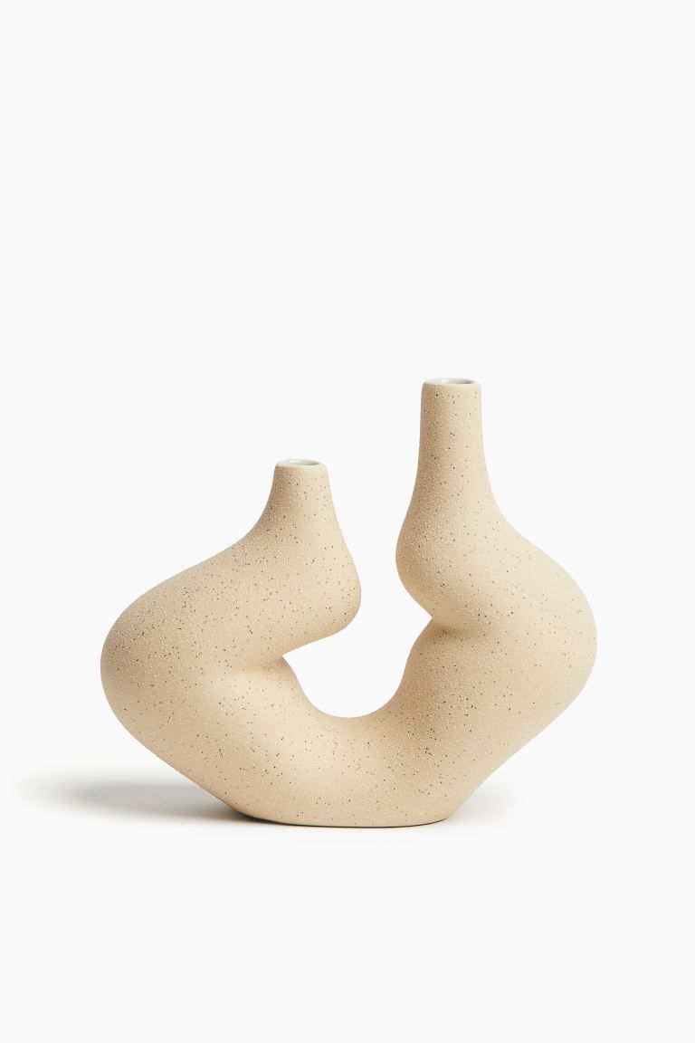 Small Stoneware Vase - Beige - Home All | H&M US | H&M (US + CA)