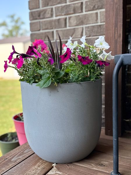 I’m dreaming of Spring on this gloomy day and decided to see what planters  Walmart has out this year! I found my faux concrete planter is on sale! This is so nice and looks high end but is so light weight. And it’s huge! I tagged a few other favorites as well. 

#LTKSeasonal #LTKhome #LTKsalealert