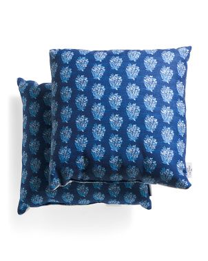 18x18 2pk Indoor Outdoor Medallion Print Pillows | TJ Maxx