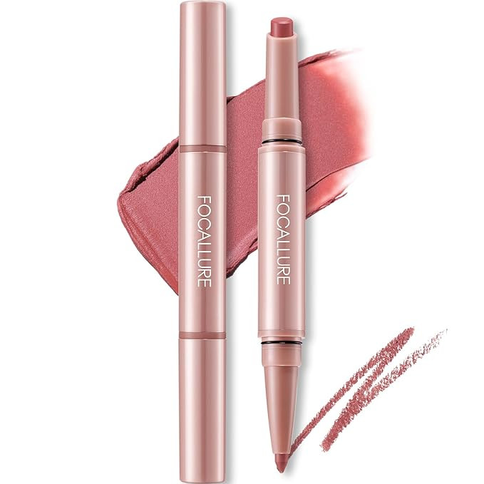 FOCALLURE Fuller Sculpt Dual-Ended Lip Liner & Lipstick 2-in-1,Long Lasting,Highly Pigmented Lip ... | Amazon (US)