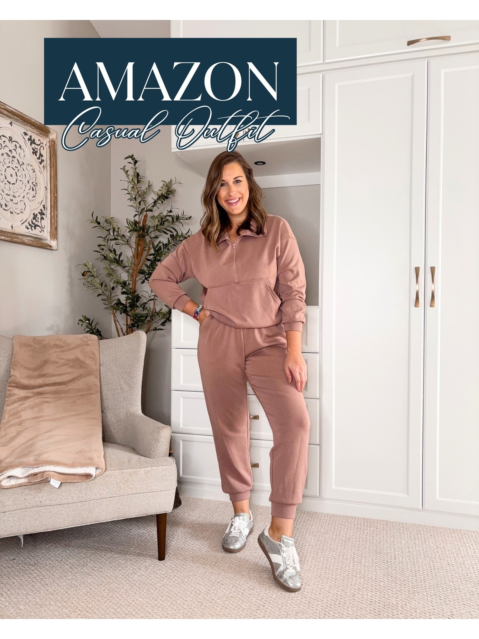 Perfect travel fit, errands look or loungewear at home 🫶🏻💗

TTS- medium 

#LTKTravel #LTKStyleTip #LTKMidsize