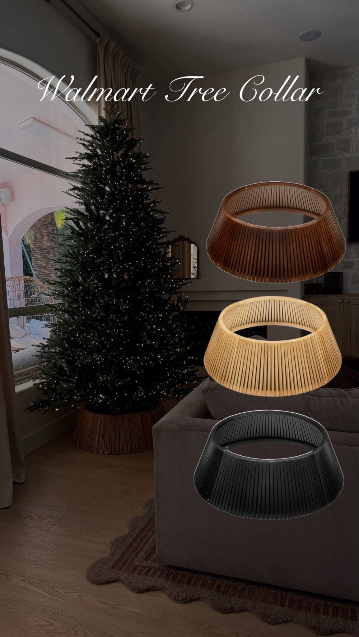 Look for less Christmas tree collar from Walmart! Looks so similar to my crate&barrel one! 

Wooden decor 
Modern organic decor 
Christmas decor 
#LTKStyleTip

#LTKHoliday #LTKSeasonal