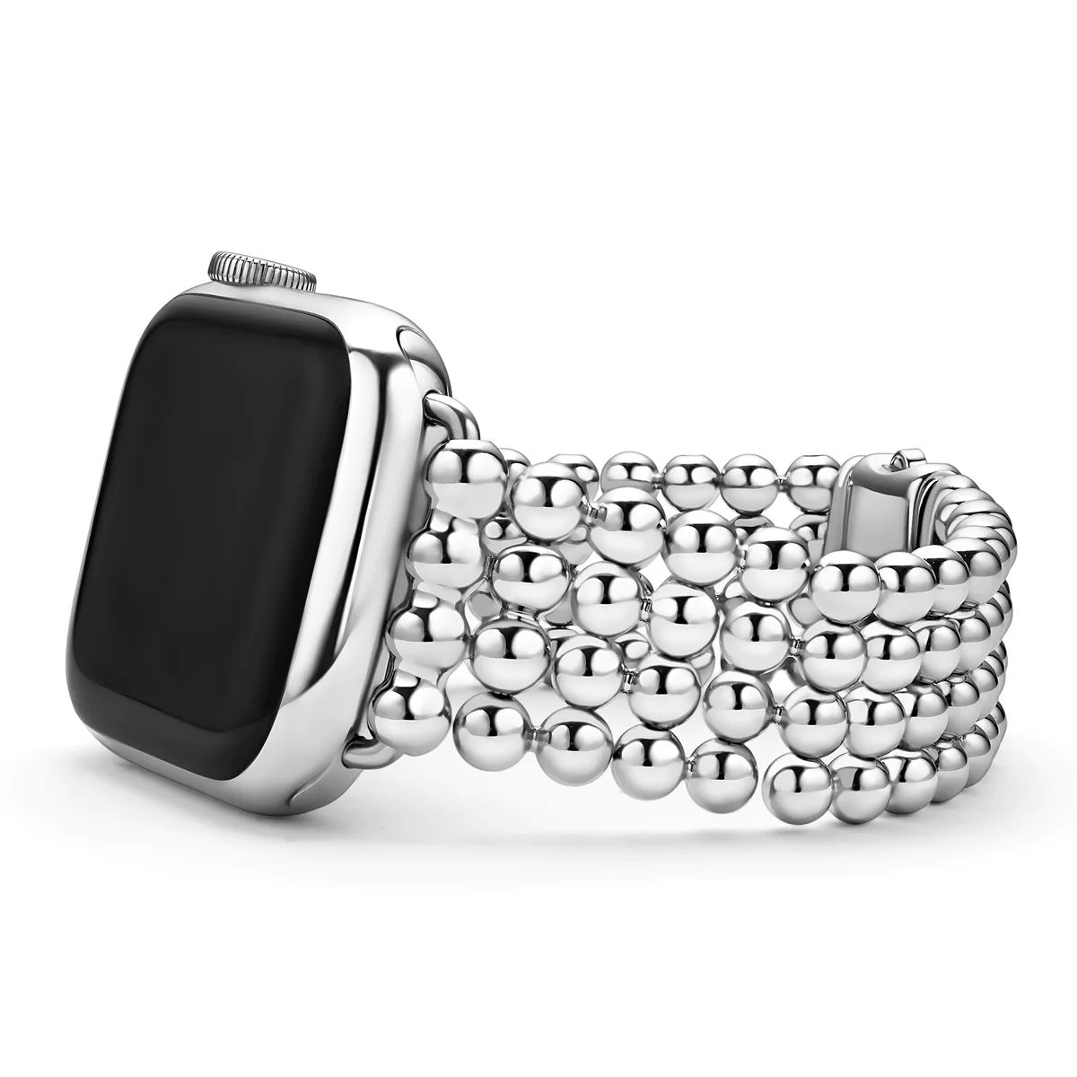 Stainless Steel Infinite Caviar Beaded Watch Bracelet - 38-45mm | LAGOS