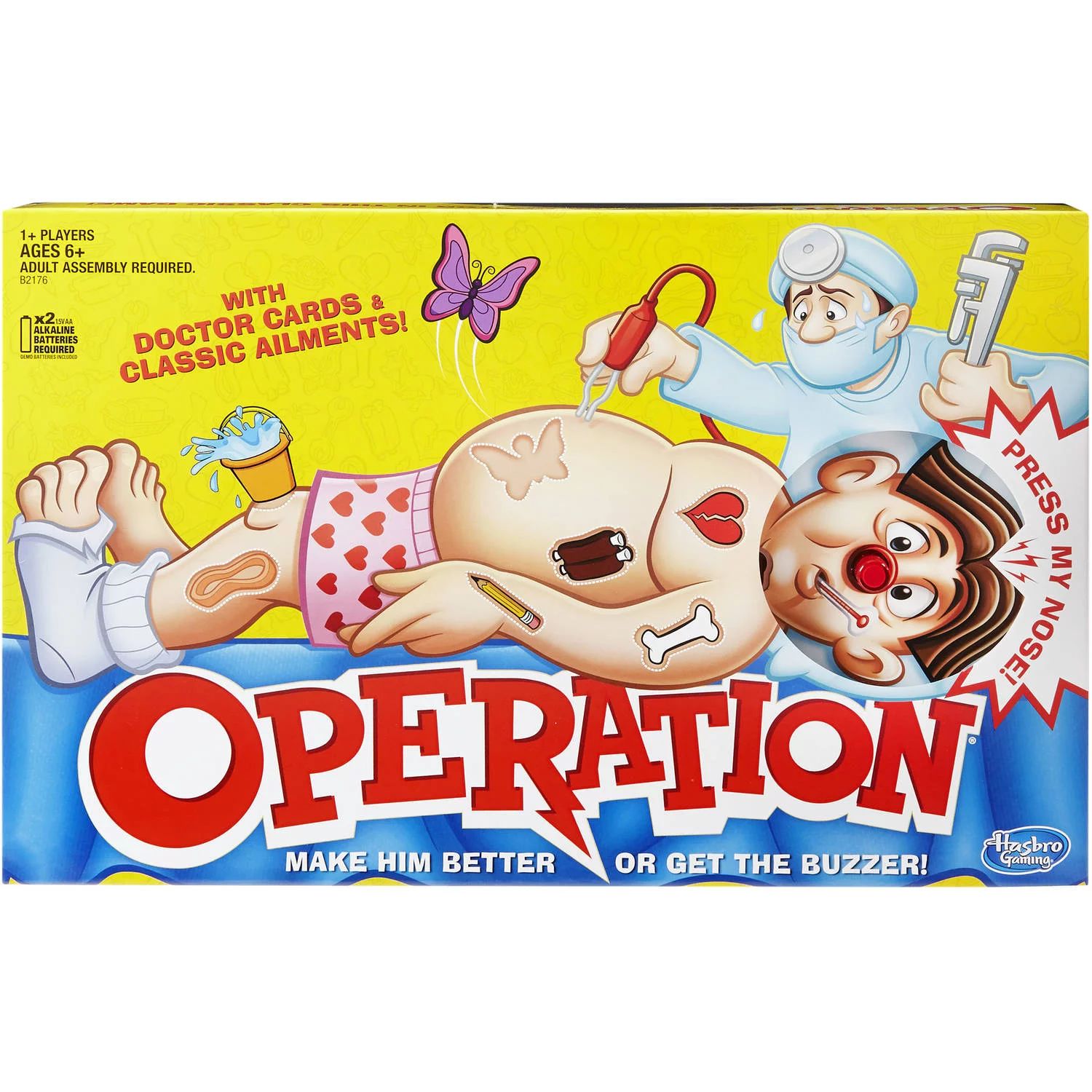 Classic Family Favorite Operation Game, Board Game for Kids Ages 6 and Up - Walmart.com | Walmart (US)