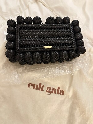 Cult Gaia Women Black Acrylic Eos Beaded Purse Box Clutch Hand Bag...  | eBay | eBay US
