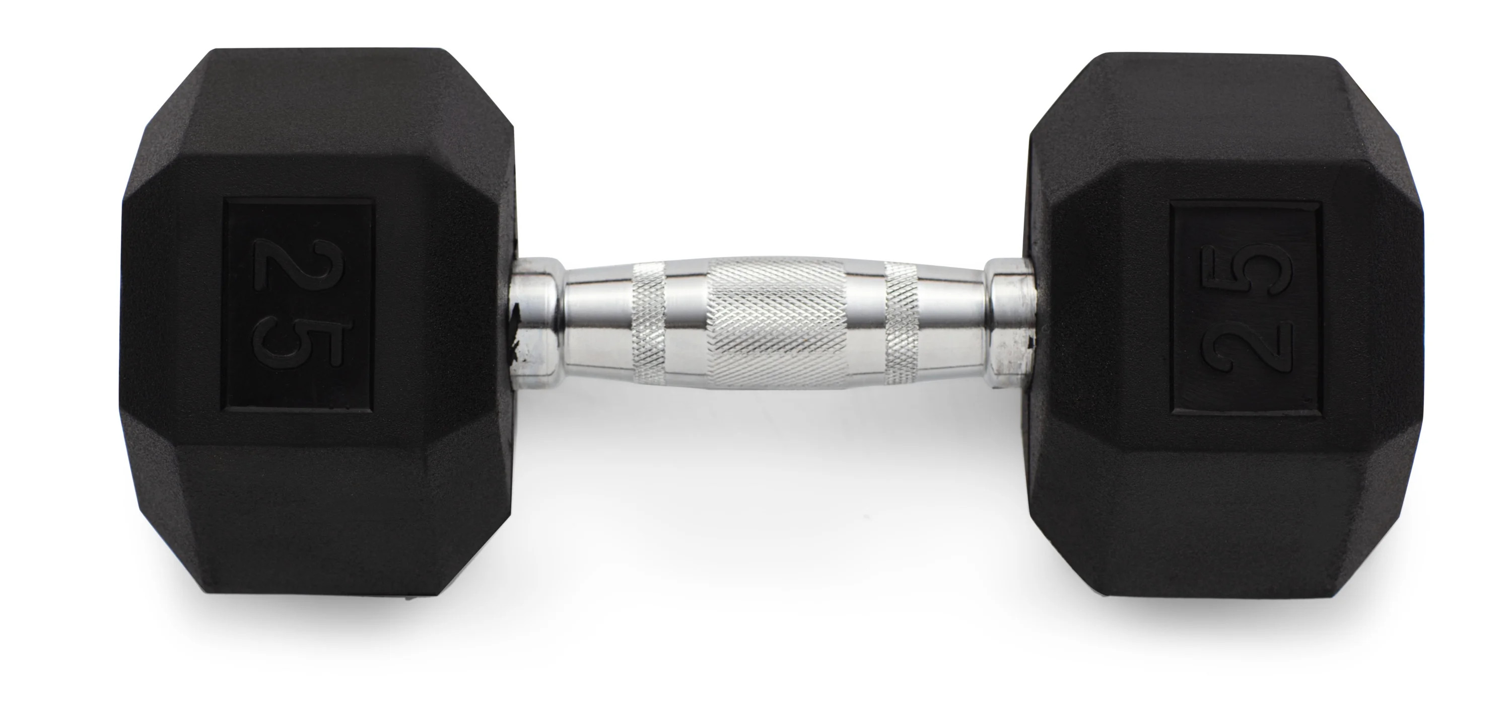 Weider, 25lb Rubber Hex Dumbbell, Single | Walmart (US)