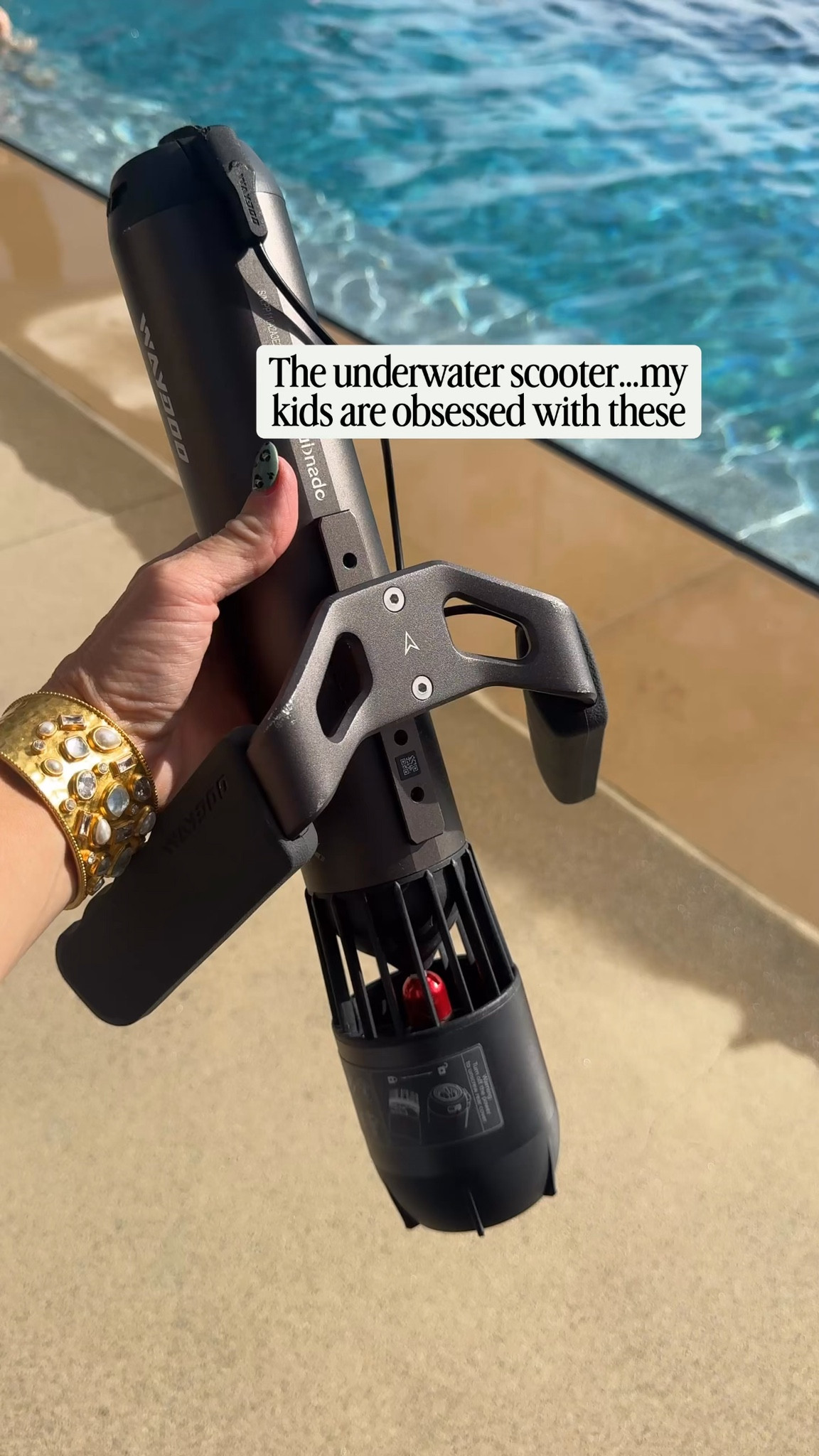 One of the coolest pool tops of summer, it’s like a scooter but for the water.  

#pooltoys #summerfun

#LTKKids #LTKSwim