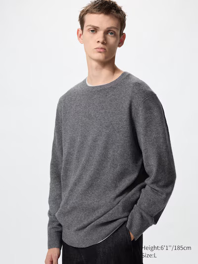 100% Cashmere Crew Neck Jumper | UNIQLO (UK)