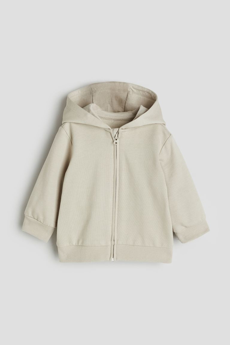 Hooded Jacket - Light beige - Kids | H&M US | H&M (US + CA)