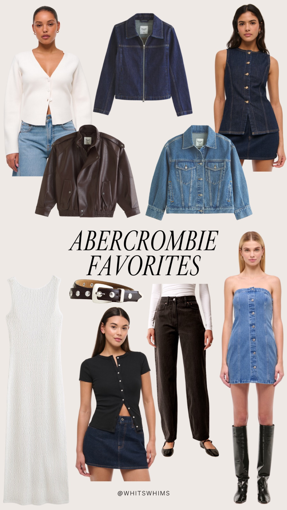 A mix of new pieces I’m currently eyeing from Abercrombie! Lots of denim, leather, and neutrals. 

#LTKStyleTip #LTKFindsUnder100 #LTKSeasonal