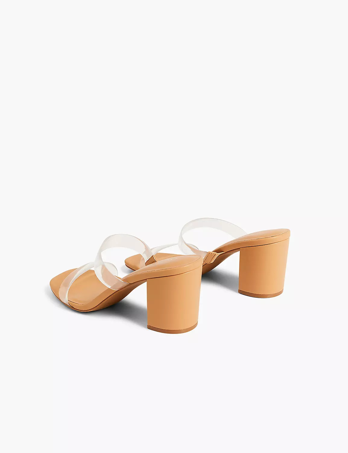 Dream Cloud Clear Double-Band Low Block Heel | LaneBryant | Lane Bryant (US)