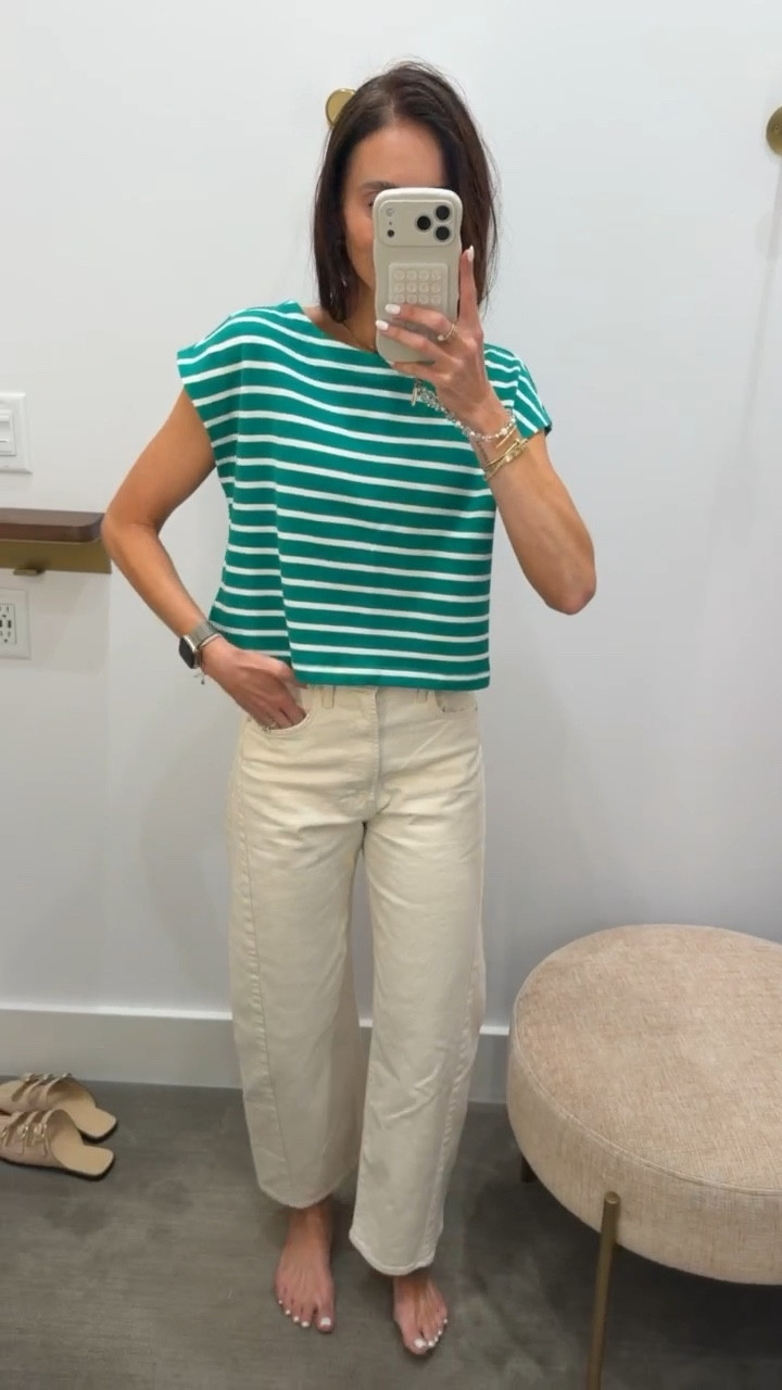 Evereve all top are on sale, summer tops, striped tops, cropped tops, casual outfits, evereve sale, annabrstyle

#LTKSaleAlert #LTKOver40 #LTKootd