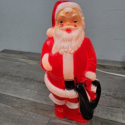 Vintage Empire Santa Claus Blow Mold 13" Table Top Plastic Made In USA | eBay US