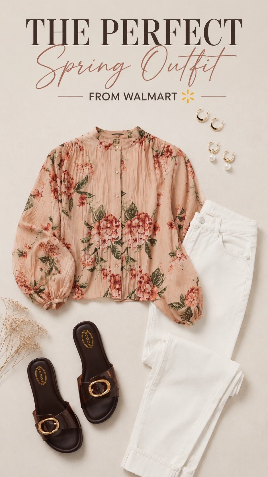 Classy and chic Walmart outfit idea for spring.

#LTKSeasonal #LTKOver40 #LTKootd