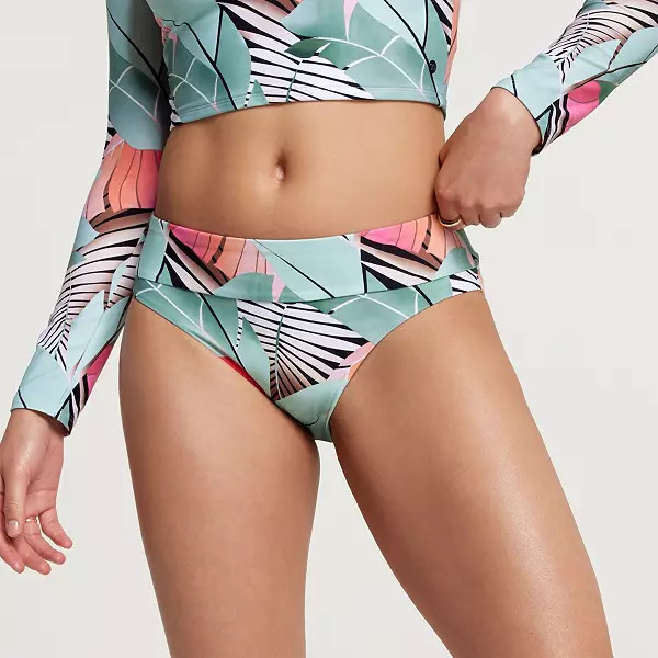 CALIA Women's Mid Rise Wide Banded High Leg Swim Bottoms | Dick's Sporting Goods | Dick's Sporting Goods