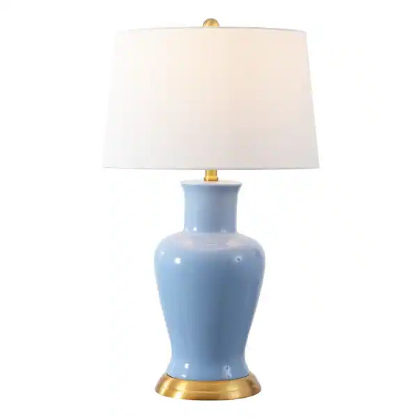 Julia 29" Ceramic LED Table Lamp, White/Gold by JONATHAN Y - Bed Bath & Beyond - 35648047 | Bed Bath & Beyond