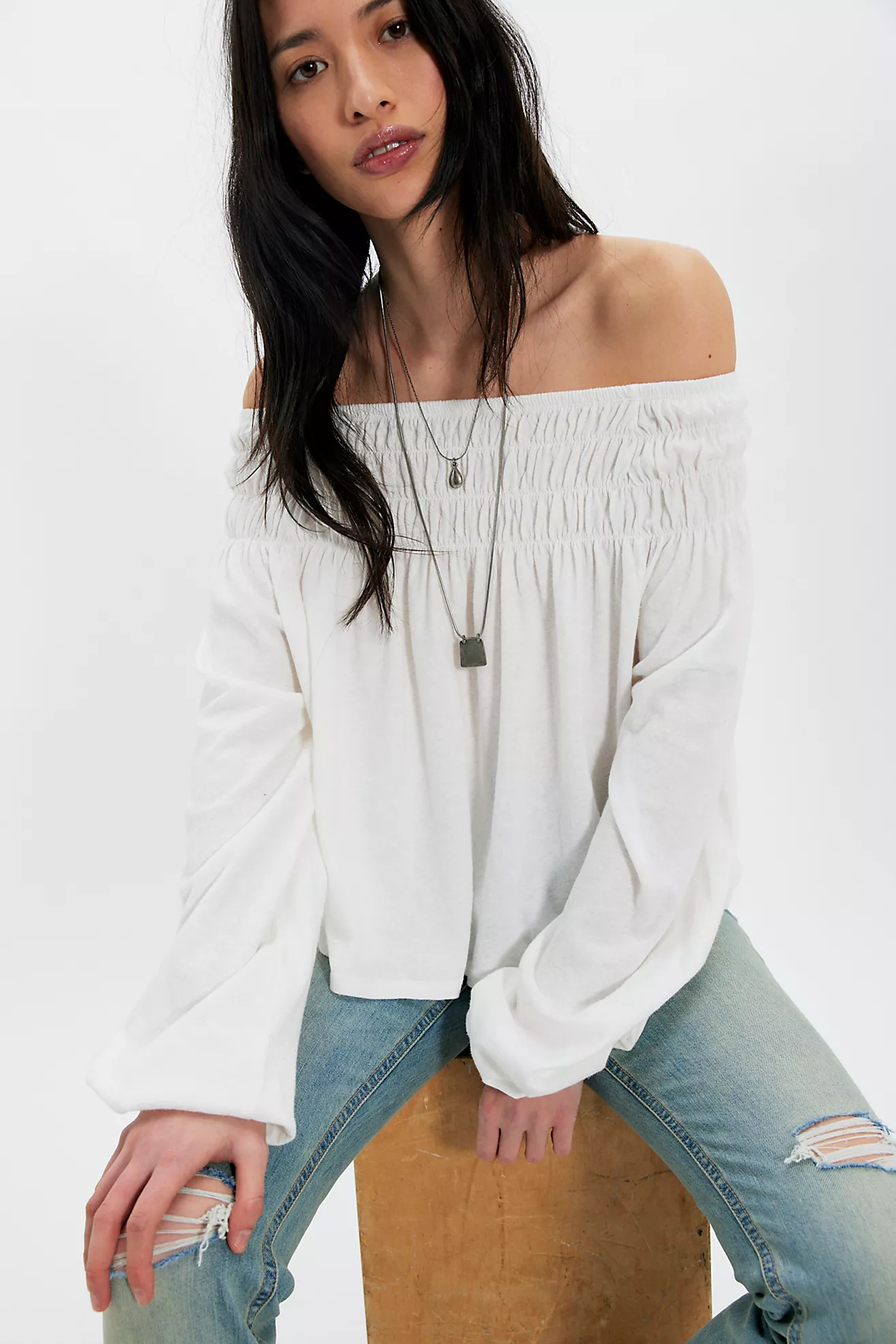 We The Free Peaches Off-The-Shoulder Blouse | Free People (Global - UK&FR Excluded)