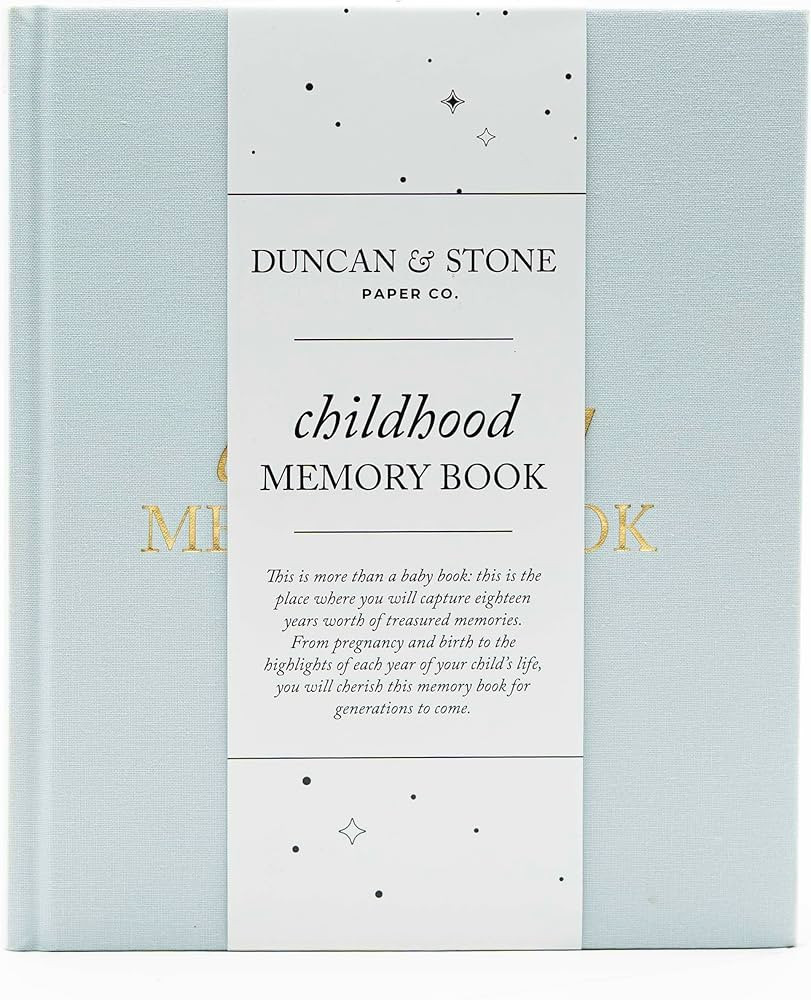 Childhood Memory Book - Elegant Child Memory Book For Kids Till Age 18 W/Guided Prompts, & More -... | Amazon (US)