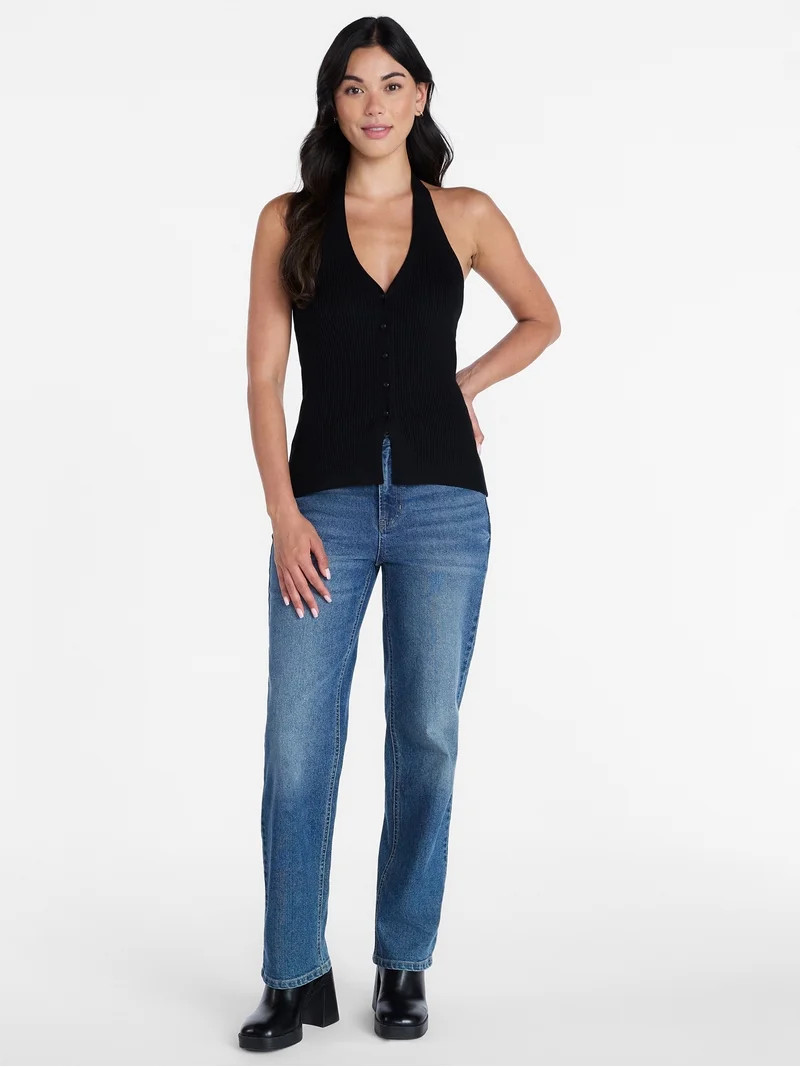 Madden NYC Women\u2019s Halter Sweater Vest, Sizes XXS-XXL | Walmart (US)