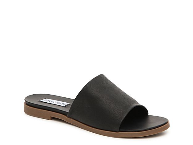 Steve Madden Karolyn Sandal - Women's - Black Leather | DSW