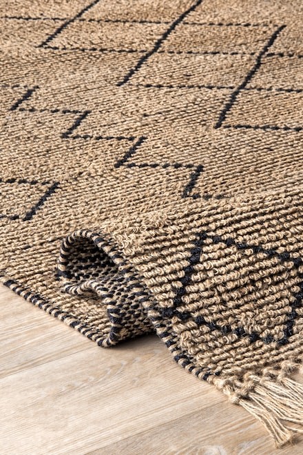Natural Diamond Helix Jute Maui Area Rug | Rugs USA
