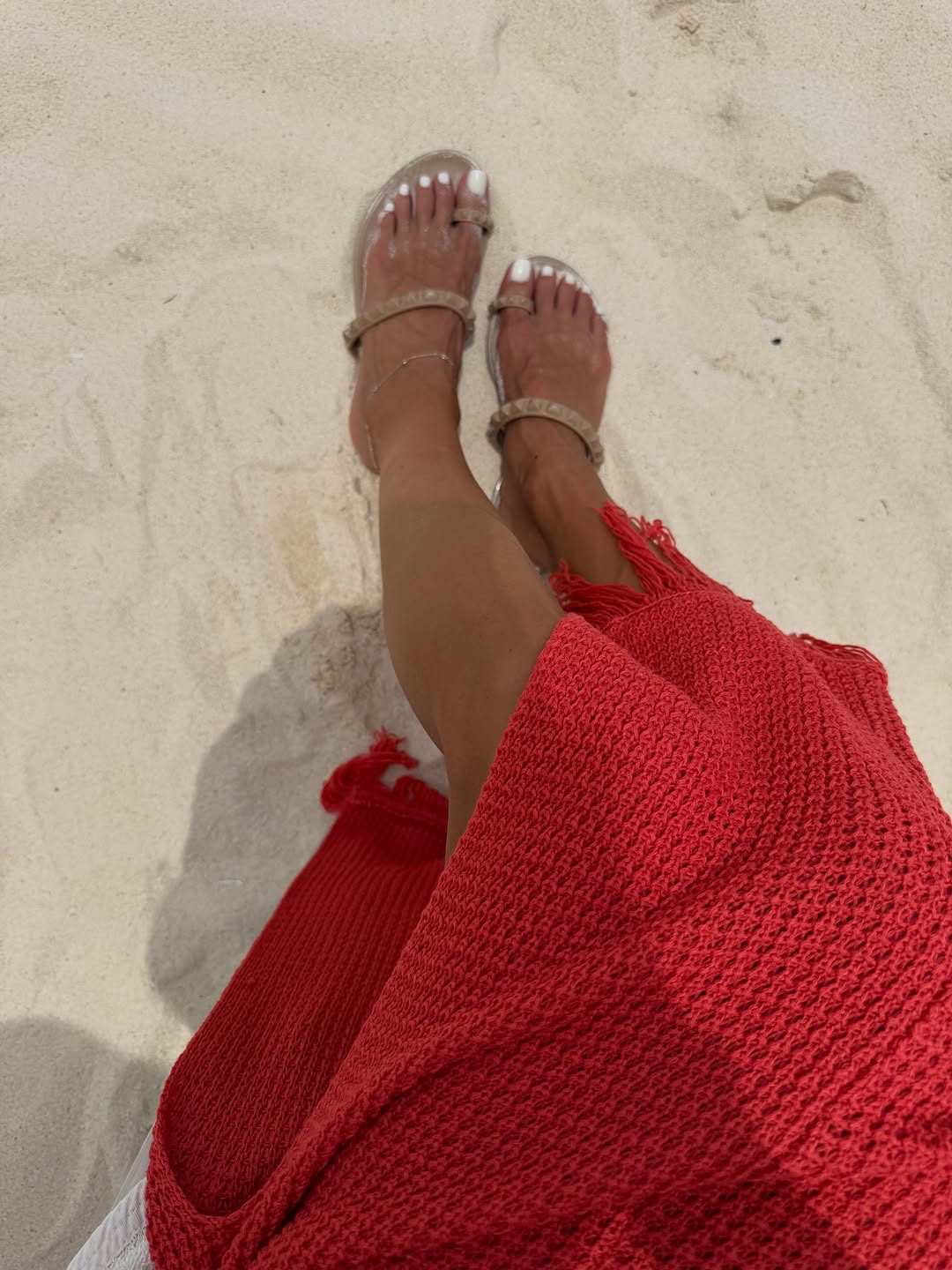Vacation beach coverup size xs jelly sandals I love I wear a ton

#LTKPetite #LTKSaleAlert