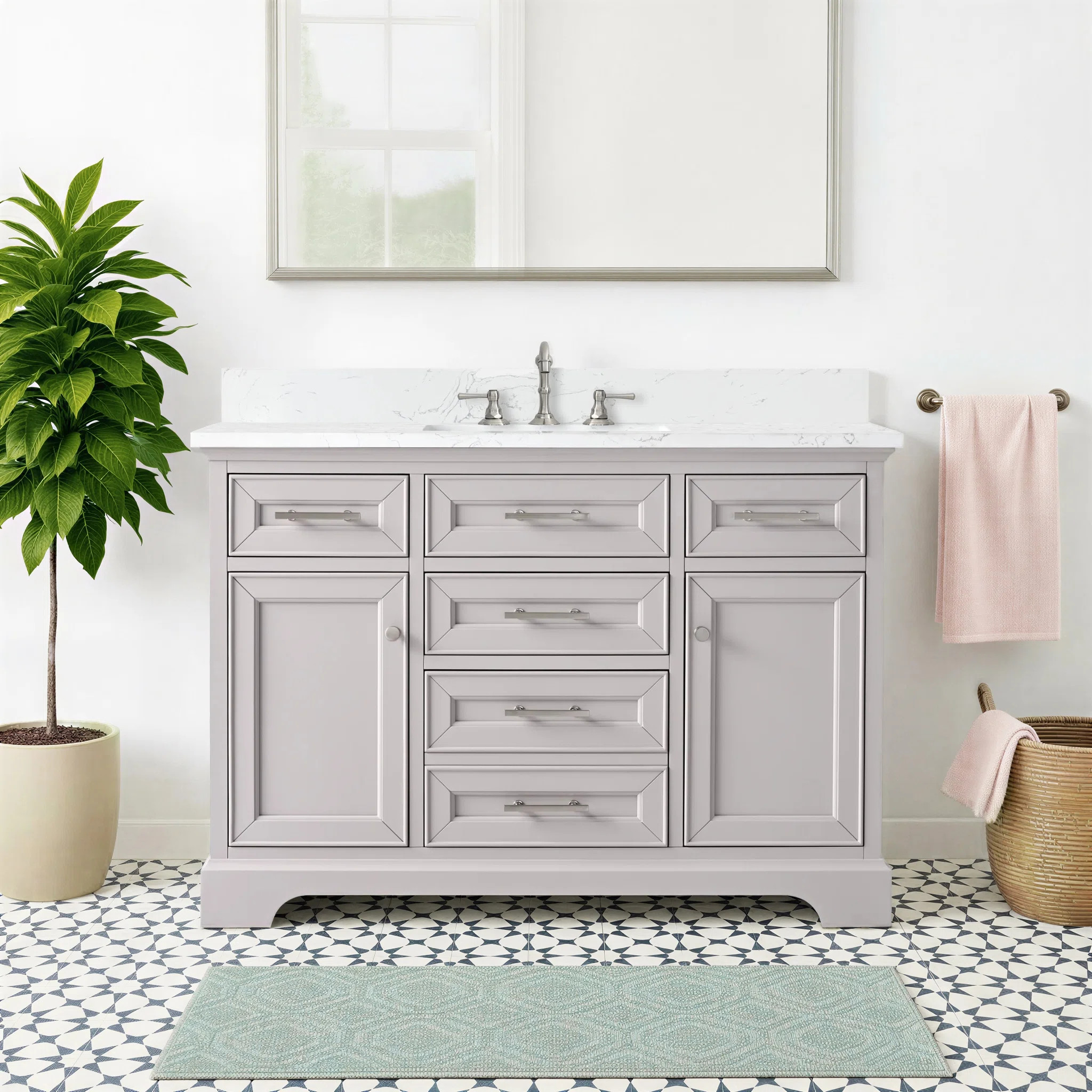 Currahee 48" Single Bathroom Vanity Set | Wayfair North America