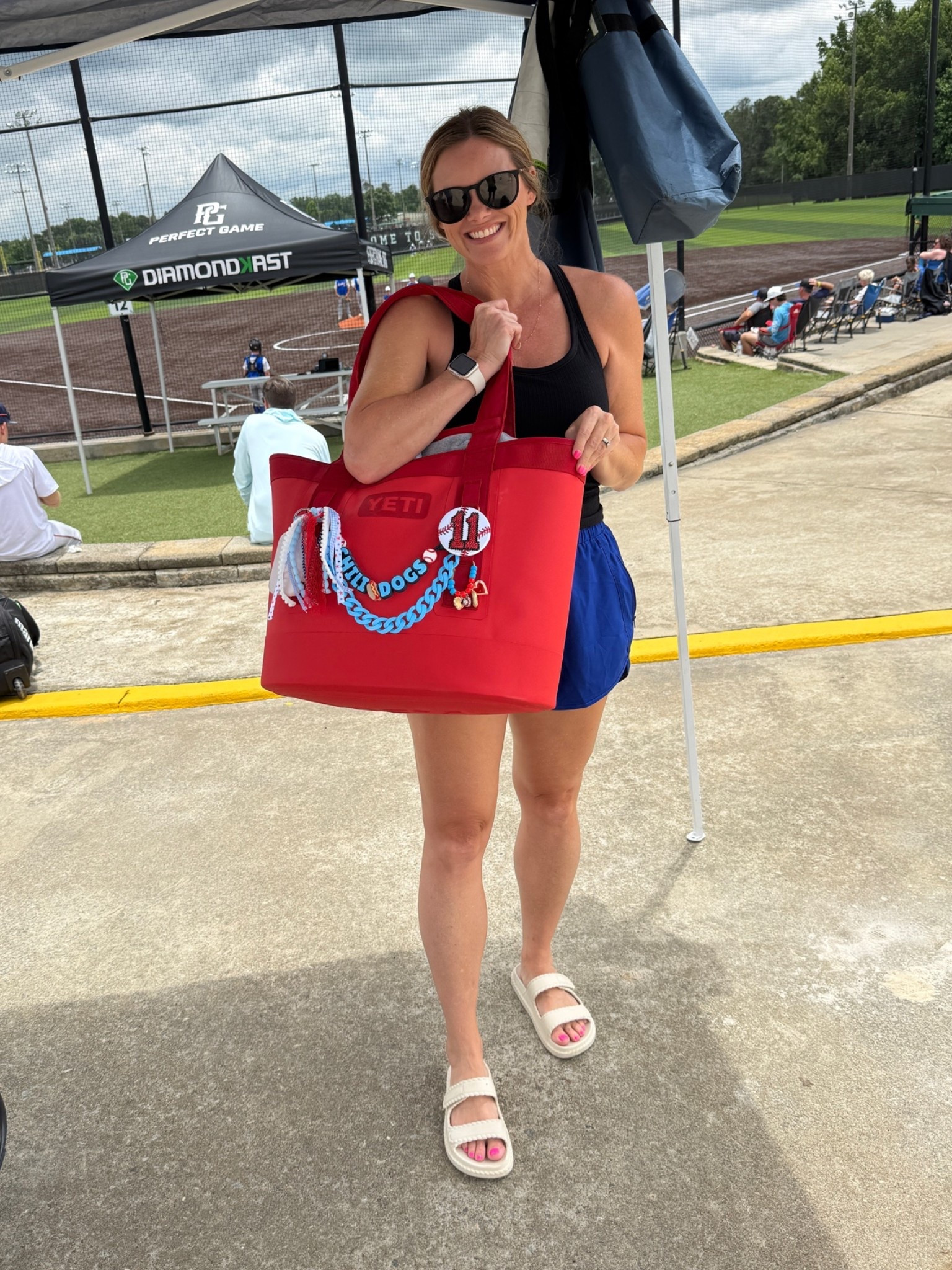 My baseball mama bag!!! So cute!!!