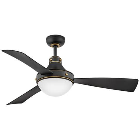 Hinkley Fan Oliver 50" LED Smart Fan Matte Black | Lamps Plus