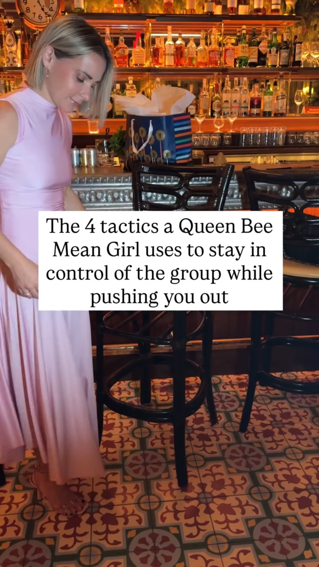 Comment Mean Girl for scripts & tips if a friend group has ever made you question your place. I’ll send you tools to handle it without overthinking or over chasing. 

Comment Outfit for links. 

As for the 4 tactics a Queen Bee Mean Girl uses to stay in power and quietly isolate you

-She gets the women in the group to compete with one another by dropping comments that make everyone question where they stand. She stays central while everyone is competing for closeness.

-She “forgets” to invite you, leaves you off the group chat, and makes plans in front of you.
You start trying harder to stay included and that’s how she keeps control.

-She talks about you to others instead of to you. Now everyone goes through her for the story, and she stays central because whoever controls the information controls the group.

-She pulls away from anyone who speaks up. Others stay quiet and distance themselves from you so they don’t lose their spot, leaving you isolated.

Pink heels, party shoes, pink crystal shoes, pink dress, Valentine’s Day outfit, Galentine’s Day outfit 

#LTKNYFW #LTKValentine #LTKgrwm