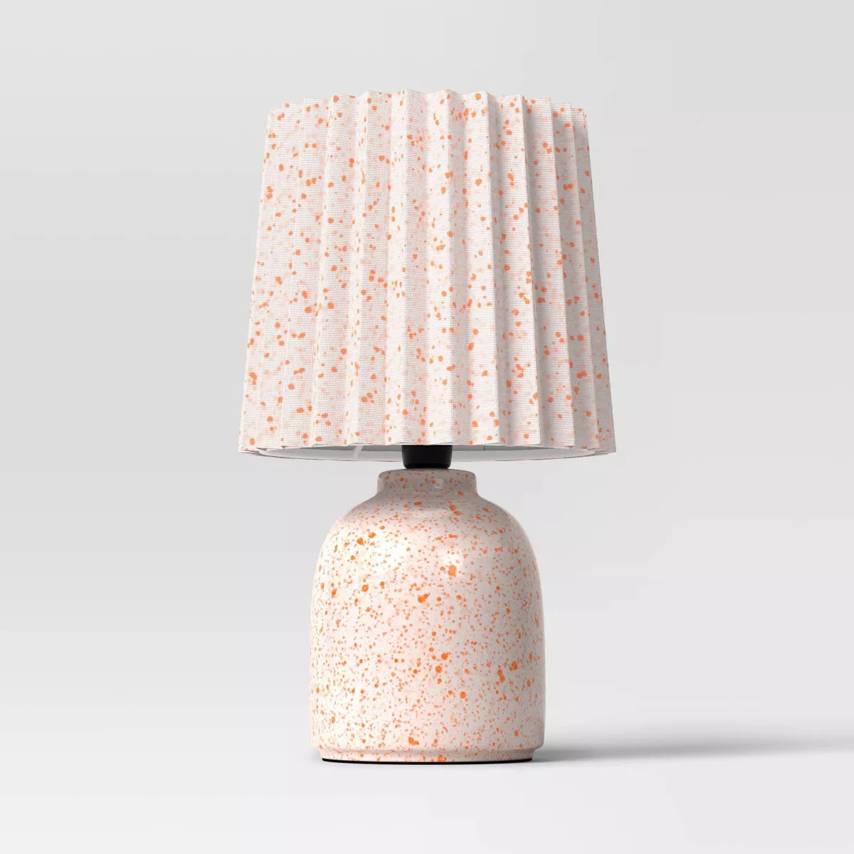 Mini Printed Ceramic Base Table Lamp with Printed Pleated Shade - Room Essentials™ | Target
