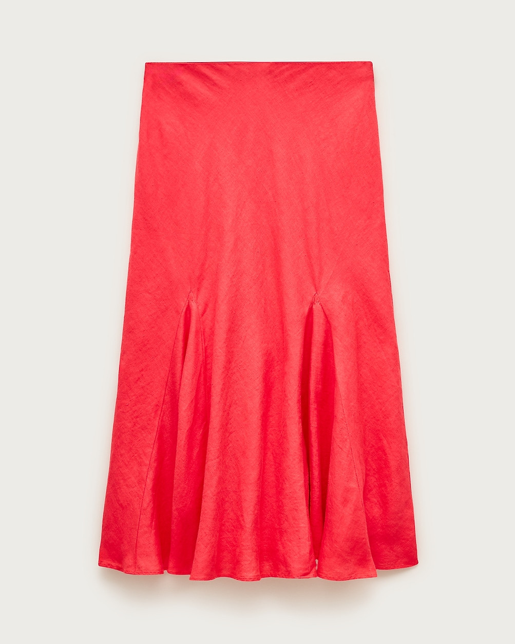 Gwyneth flounce-hem slip skirt in linen | J. Crew US